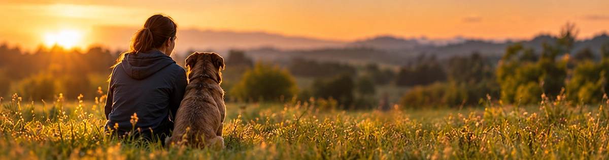 Gemeinsam im goldenen Abendlicht